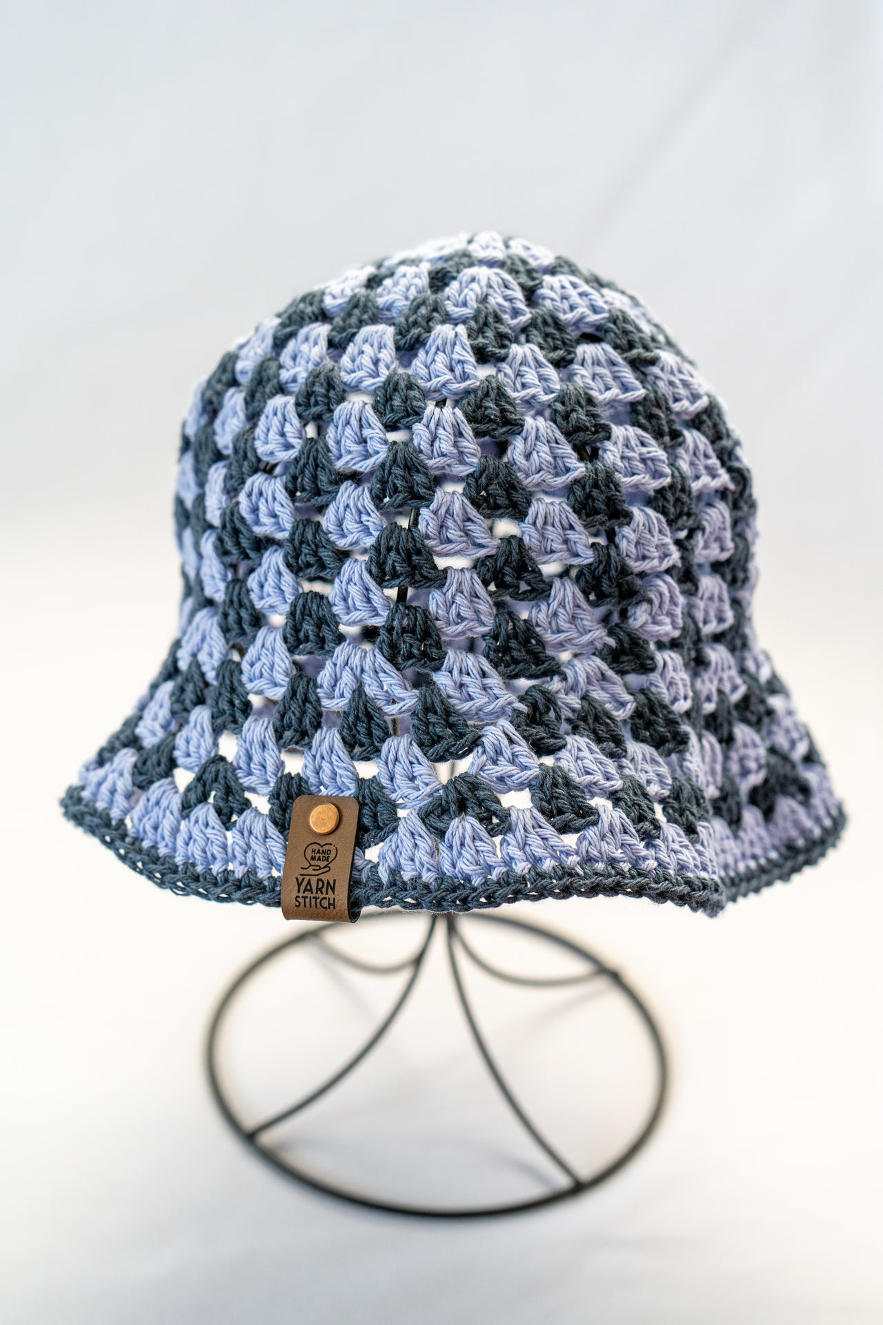 Crochet Bucket Hat - Blue
