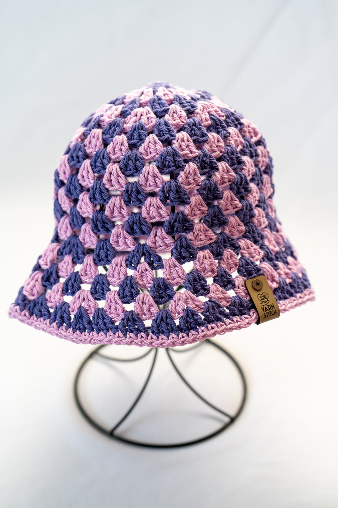 Crochet Bucket Hat - Purple