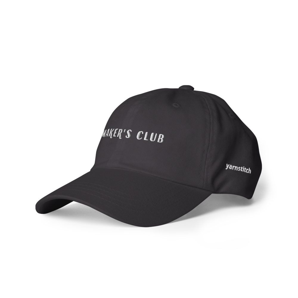 Embroidered Maker's Club Dad Hat