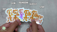 Fiber Artist Die-Cut Sticker Decal