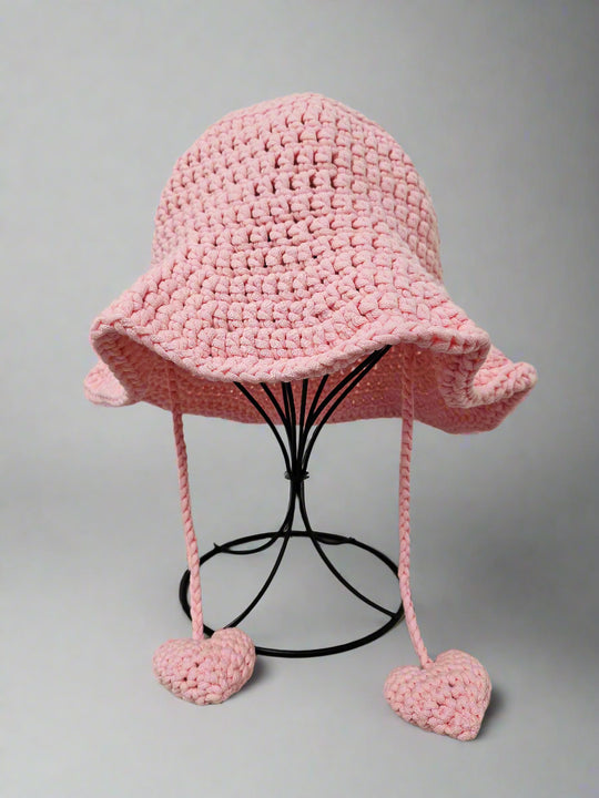 ☆THE GREATEST☆ Heart Knit Bucket Fall Guy Mesh Bucket Hat – Fucking Awesome