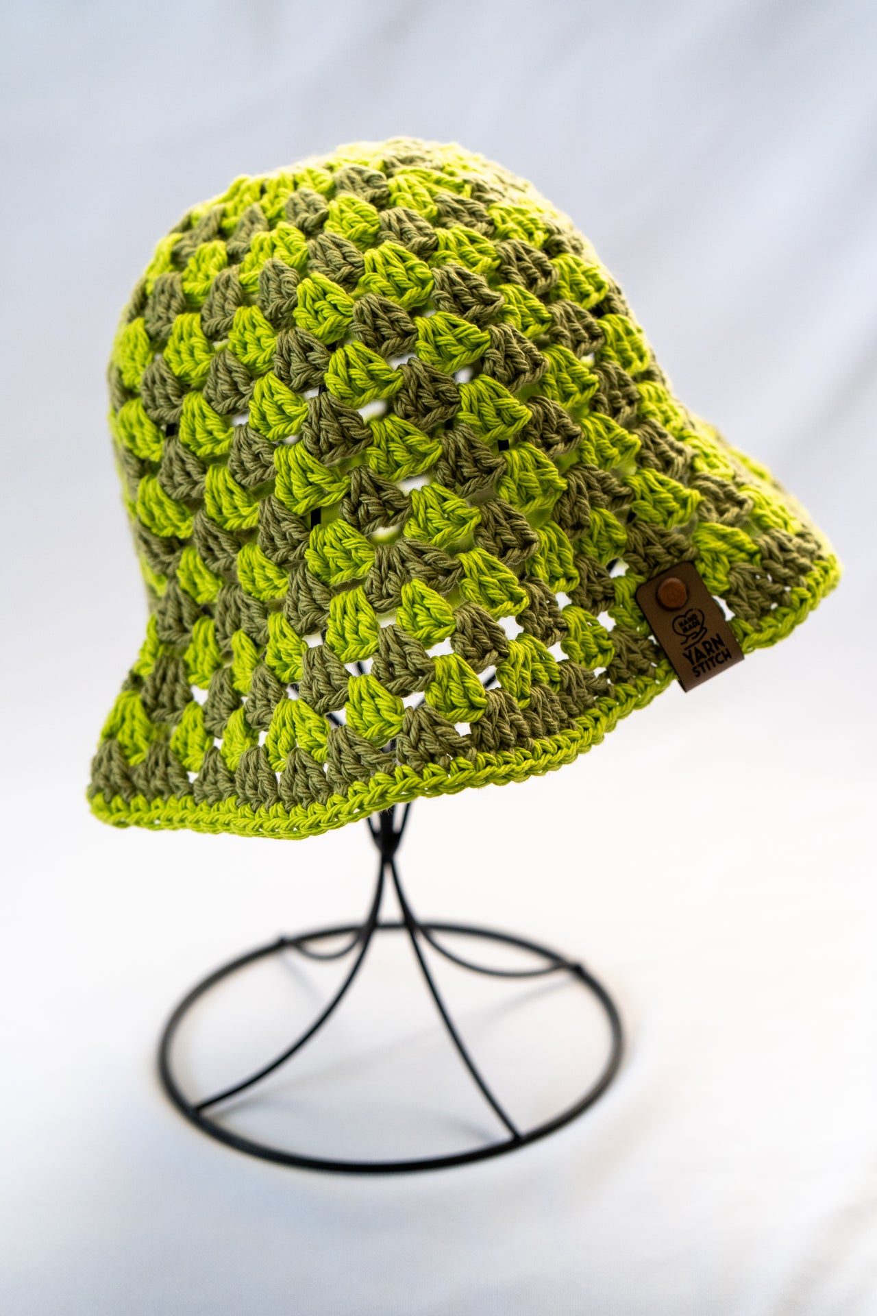 Crochet Bucket Hat - Green