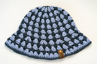 Thumbnail for Crochet Bucket Hat - Blue