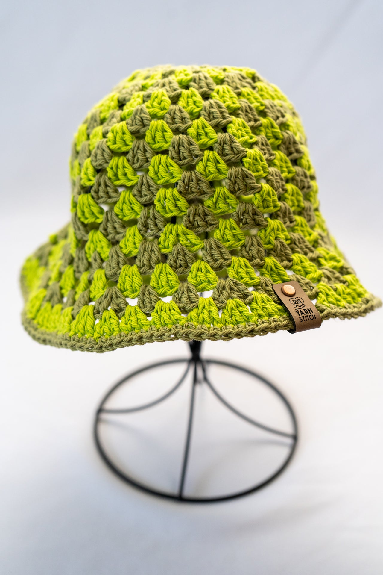 Crochet Bucket Hat - Green