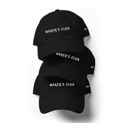 Embroidered Maker's Club Dad Hat