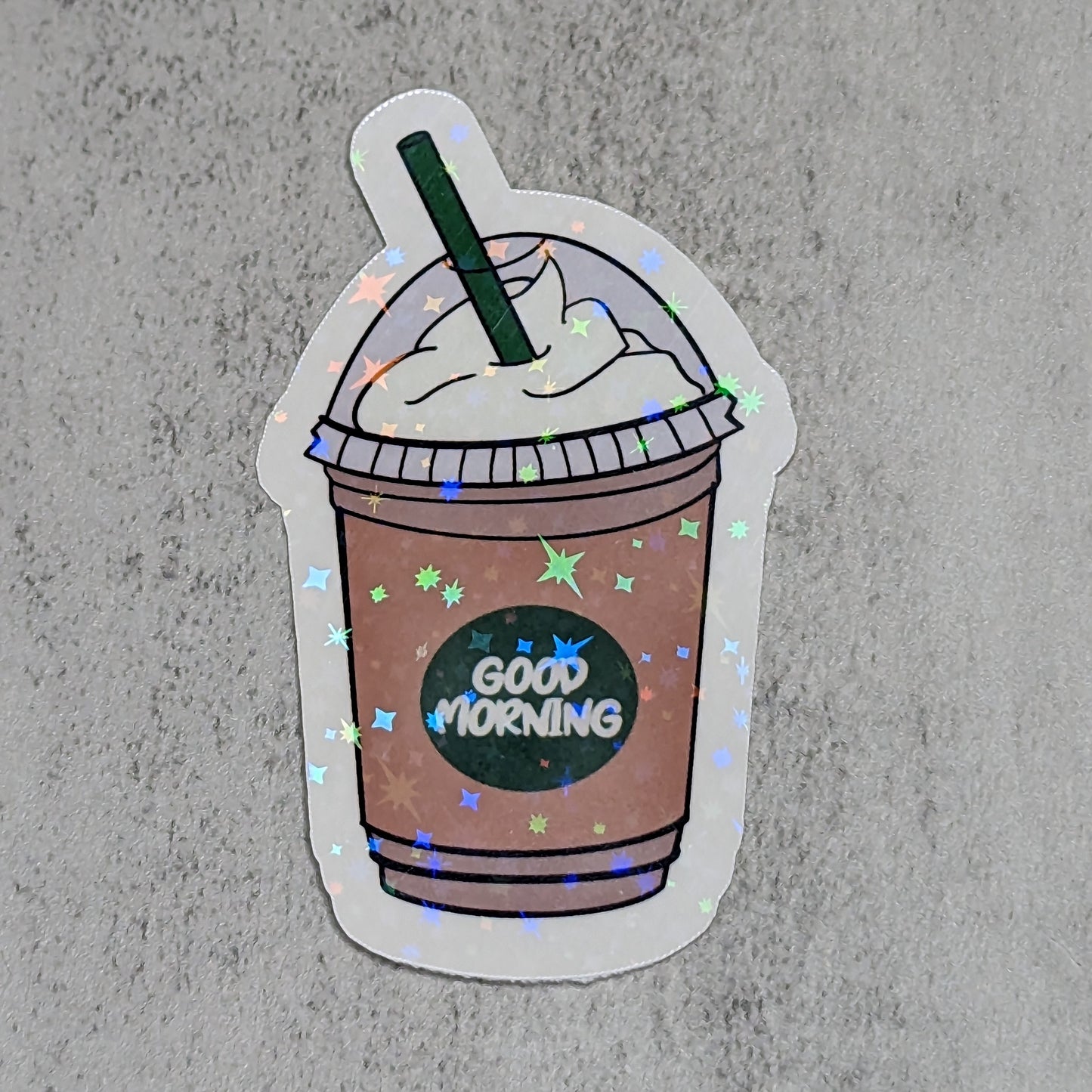 Good Morning Coffee DieCut Sticker Decal